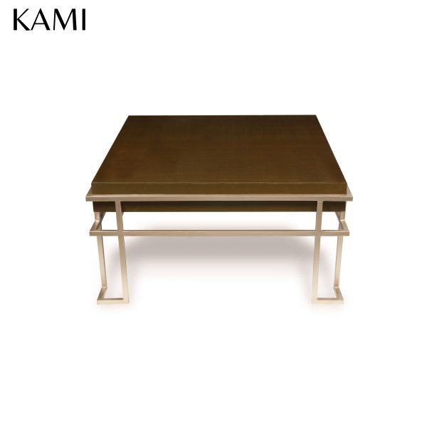 maurtees table - gold - front view