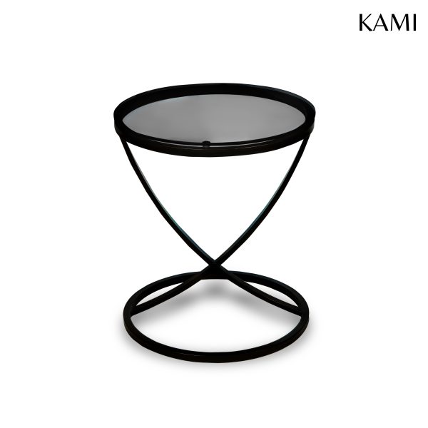 Aiden table - black - top view