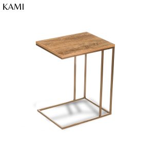 accent table - gold - side view